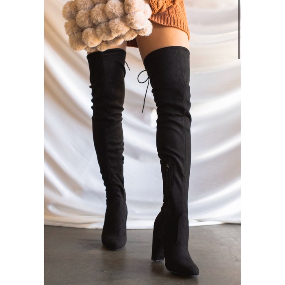 Black Over the Knee Boots